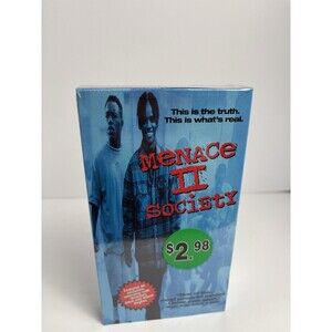New Menace II to 2 Society VHS Tape Sealed 1993 Larenz Tate Watermarks